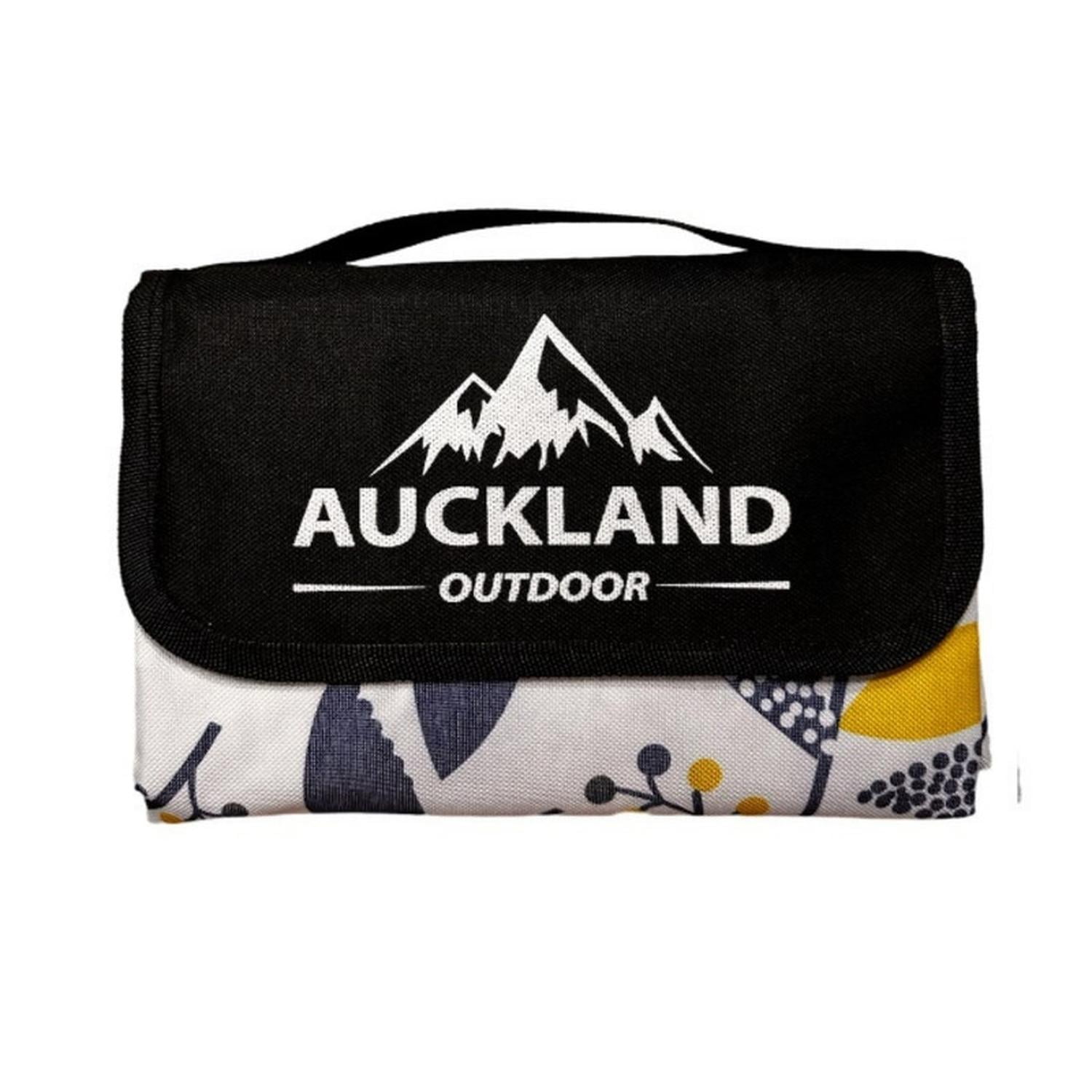 Auckland Outdoor - Manta Picnic Impermeable Hojas Azules 150x180 Camping Playa