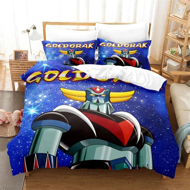 Goldorak Grendizer Bedding SetDuvet Cover Comforter Bed Set Quilt Cover Pillowcase Boys Girls Adults