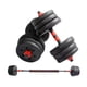 thumbnail image 1 of Set Mancuernas + Barra 15kg Fitness Pesas Ajustables negro, 1 of 3