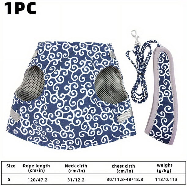 Cat Dogs Vest Harness Cat Vest Clothes, Cat Leash And Harness Set Escape Proof Cat Harness