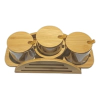 Genérico - Juego Contenedores Frascos Organización Estilo Natural Jhn