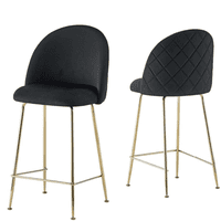 Habita2 Chile - Pack 2 Taburete Deluxe 66 - Negro