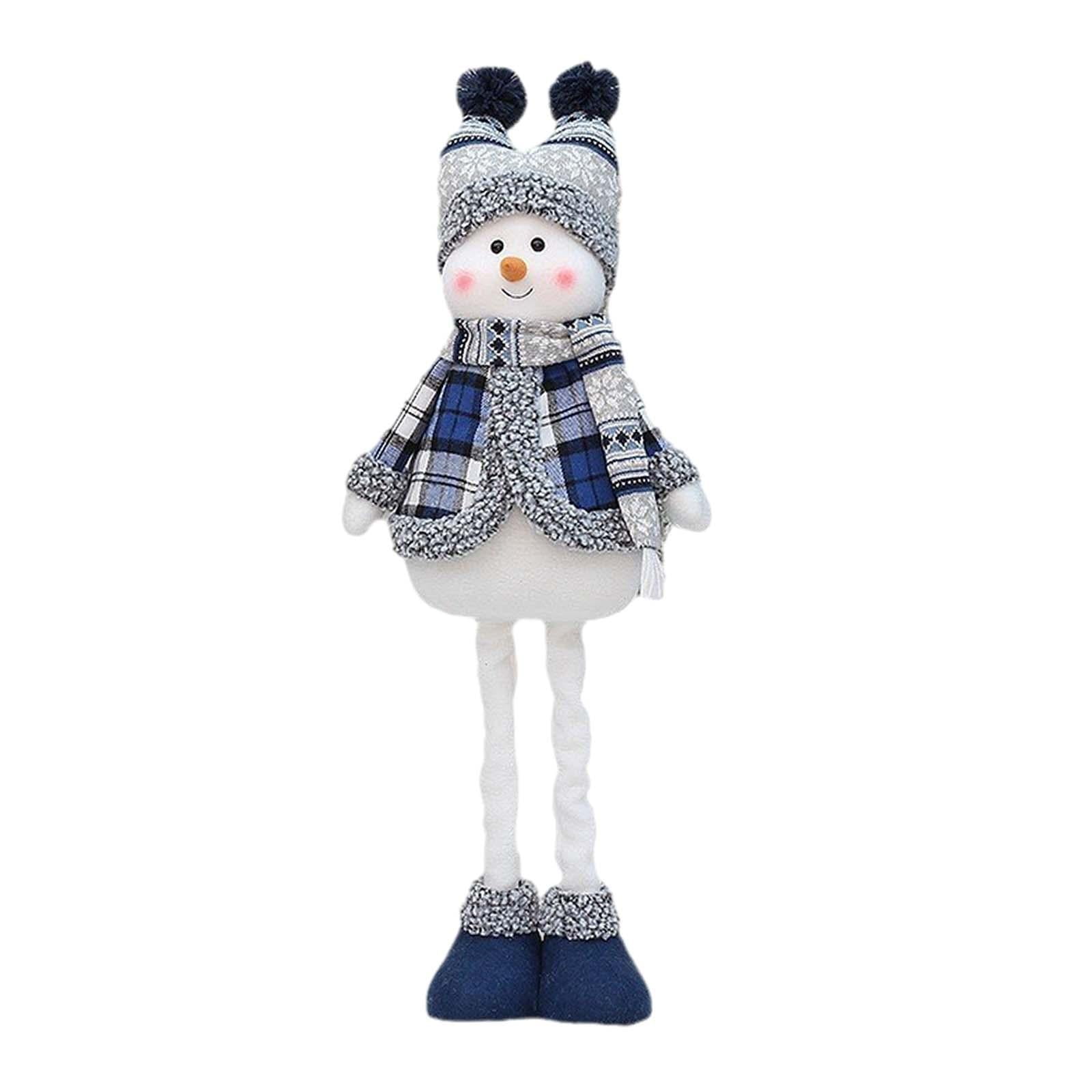 Magideal - Figurita Navideña Con Piernas Elásticas, Muñeco De Peluche De Pie, Figura Decorativa De Papá Noel Para Decoración De La Habitación De Navidad, Ventana Estilos B