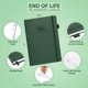 thumbnail image 2 of Planificador Clever Fox 21 cm Verde Oscuro Fin de Vida, 2 of 6