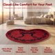 thumbnail image 4 of REGALWOVEN Alfombra en Forma de Corazón - Alfombra de Área de Piel Sintética Peluda, Alfombra Acentuada Antideslizante para Dormitorio, Alfombra de Baño Suave y Esponjosa para Decoración Roja, 4 of 6