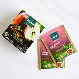 10 Bolsitas Te Negro Manzana Canela Vainilla Dilmah