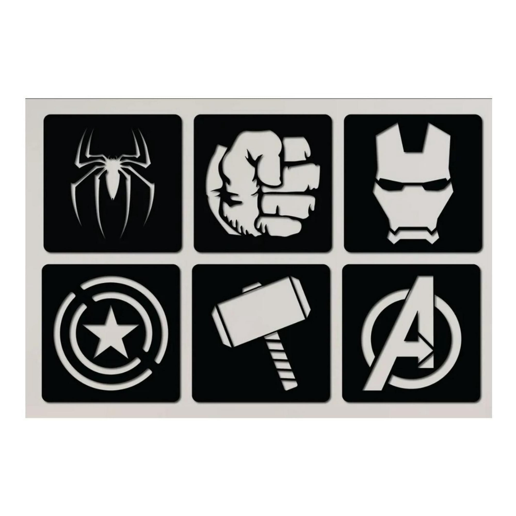 Genérico - Cuadros Avengers 20x20cm Cu Madera Mdf
