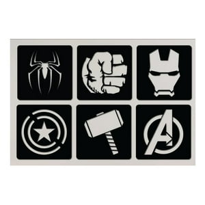 Genérico - Cuadros Avengers 20X20Cm Cu Madera Mdf