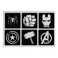 Genérico - Cuadros Avengers 20X20Cm Cu Madera Mdf