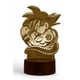 thumbnail image 3 of Lampara Ilusion 3D Goku y Cola de Dragón de 7 colores, Base touch, 3 of 7