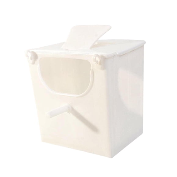 Caja De Cría De Aves, Jaula Estable, Accesorios Para Cotorras, Canarios, Pinzones Y Agapornis, Color Blanco