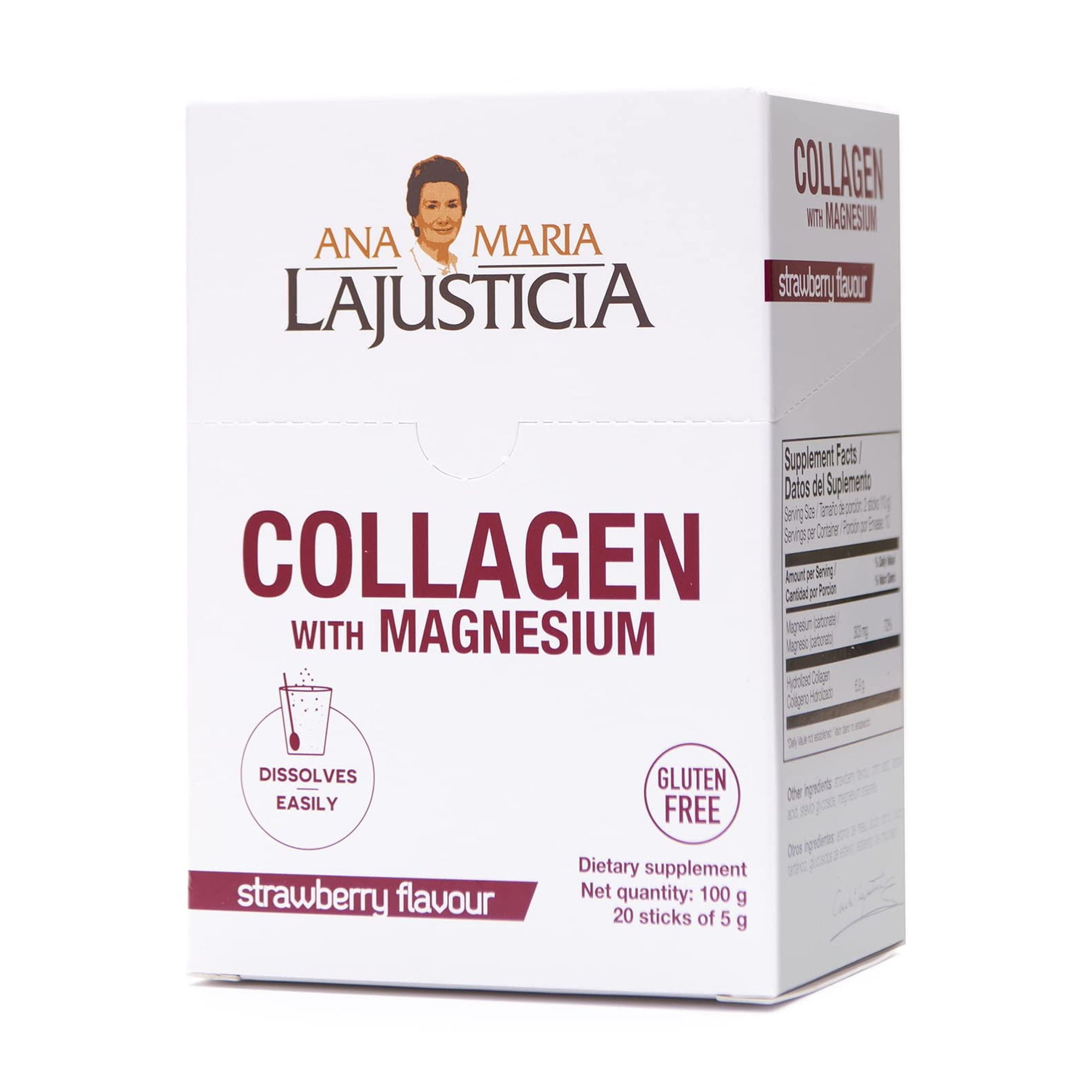 Suplemento Ana María Lajusticia Colágeno + Magnesio En Polvo