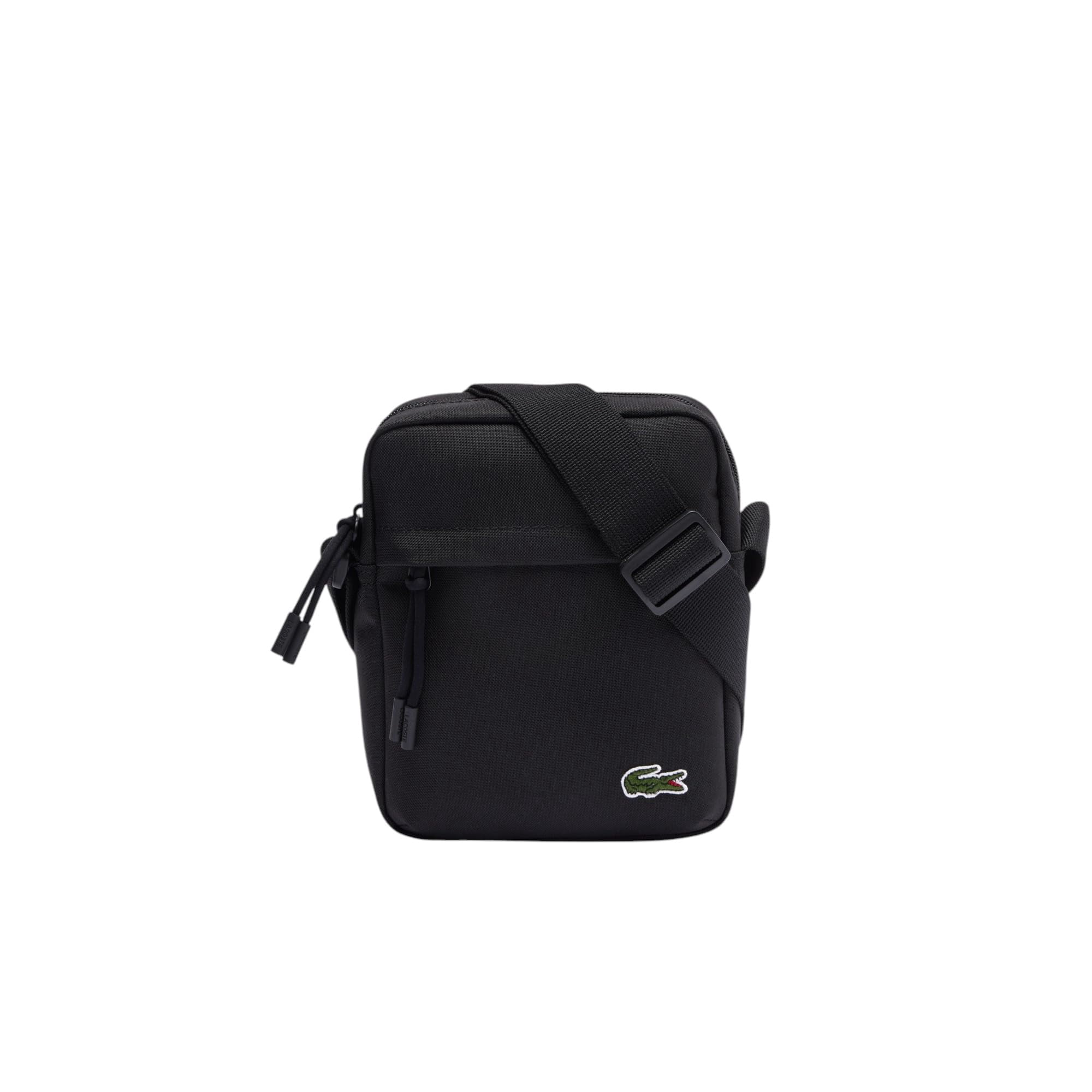 Bolso Cruzado Lacoste Neocroc Unisex Negro Poliéster