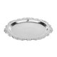 thumbnail image 4 of Plato redondo de fruta de metal plateado Plato de pastelería Bandeja de postre de té 25cm, 4 of 5