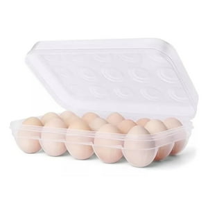 Chic Haus - Organizador Huevos Refrigerador Para 15 Huevos Con Tapa Aplilable