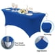 thumbnail image 3 of Funda de Tela Spandex para Mesa Plegable de 183x76x76 cm – Azul Real, Mantel Elástico para Eventos de 6 Pies, 3 of 7