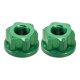 thumbnail image 5 of 2x Tuercas De Eje De Cubo De Rueda De Bicicleta Para Bicicleta De Pi?ón Fijo M9 Tuerca De Eje Delantero Antideslizante Verde, 5 of 5