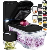 Picadora De Verduras Y Mandolina Fullstar Black 6 En 1