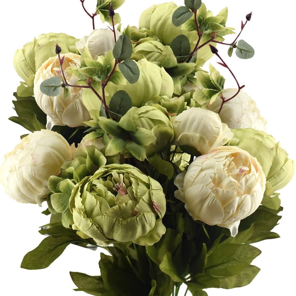 Ramos de peonías con flores de seda artificial FiveSeasonStuff