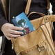 thumbnail image 5 of La Bestia del Mar Porta Pasaporte y Cartera de Viaje Premium de Cuero PU, Funda de Pasaporte Bloqueo RFID con Ranuras para Tarjetas de Crédito, Estuche para Libro de Pasaporte para Familia 10cm × 15cm, 5 of 6