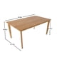 thumbnail image 3 of Rectangular dining table Scandinavian simple wind household dining table dining room living room office desk multi-function modern table (original wood colour), 3 of 3