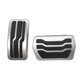 thumbnail image 1 of Unique Bargains Juego de 2 Piezas de Cubierta de Pedal de Acelerador y Freno para Ford Escape Metal Goma Tono Plateado Negro, 1 of 7