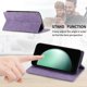 thumbnail image 4 of Funda tipo cartera con bloqueo RFID para Samsung Galaxy S26 Edge Con tapa abatible, portatarjetas, cierre magnético, TPU y soporte Morado, 4 of 6