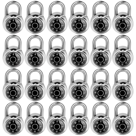 Candado de combinación LQYN de 50 mm negro – Pack de 24
