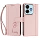 thumbnail image 3 of Funda Cartera Trébol para Xiaomi Poco M6 4G con Ranuras Tarjetas y Carga Inalámbrica Rosa, 3 of 6