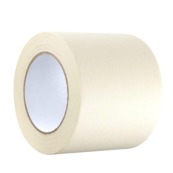 Cinta adhesiva GTSE de ancho, 4 pulgadas x 55 yardas (50 m), color crema