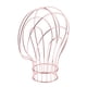 thumbnail image 1 of Soporte Metálico para Sombreros y Pelucas, Color Oro Rosa, 1 of 3