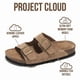 thumbnail image 2 of Sandalia plana Project Cloud Venita color castaño de cuero genuino, 2 of 6