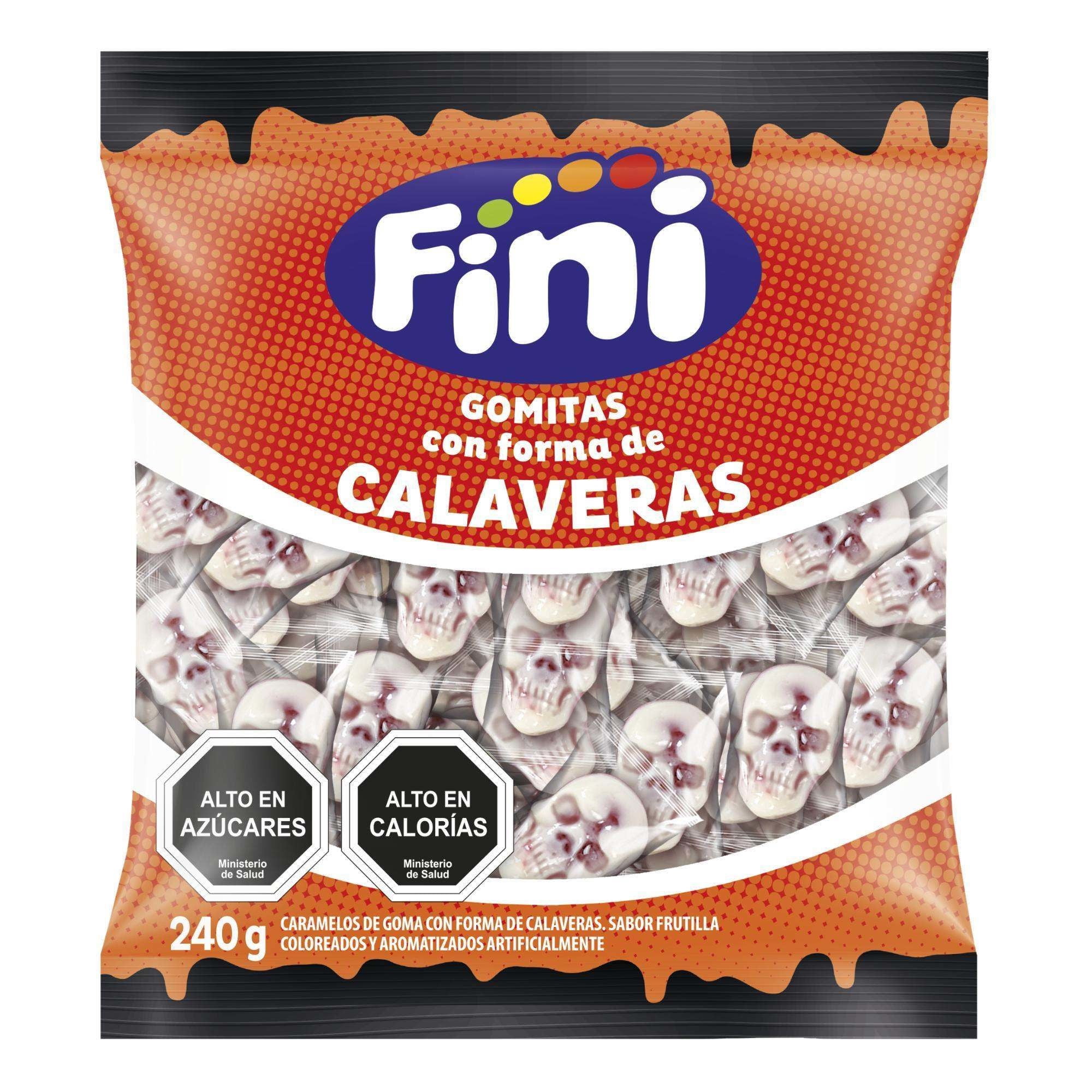 Gomitas Calabera Sabor Frutilla 240 g Fini