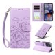 thumbnail image 1 of Funda Cartera para Motorola Moto G55 5G Perro Cachorro Grabado con Tarjetas Soporte Correa Morado, 1 of 6