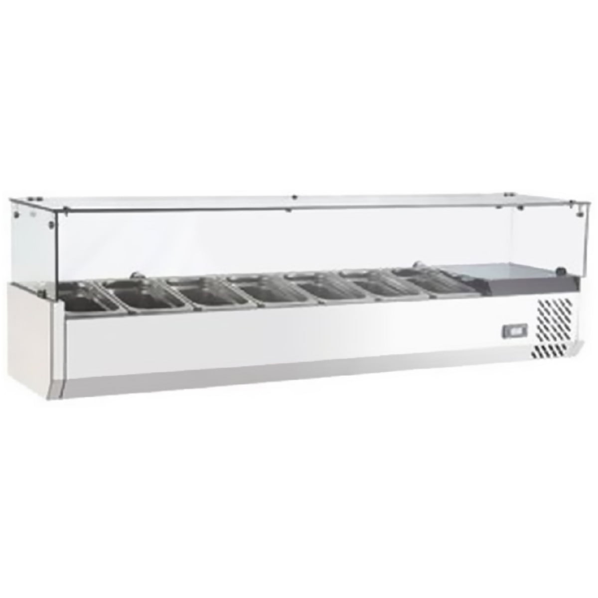 Vitrina Salsera Refr. Sobremesa Ecobeck 7 Depositos 1/4x100mm