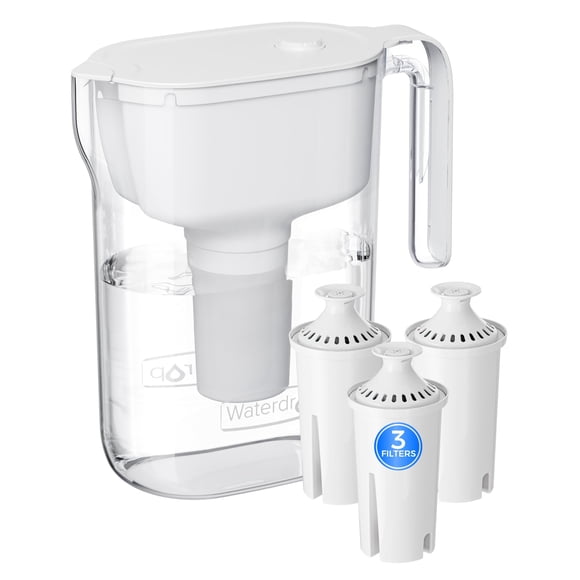 Jarra purificadora de agua Waterdrop PT-11W 1.7 L con 3 filtros, blanca