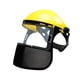 thumbnail image 4 of Máscara De Protección Facial, Visera Facial Ligera Y Transpirable Para Trabajo De Molienda, Corte, Amarillo, 4 of 5