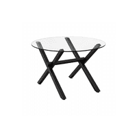 Habita2 Chile - Mesa De Vidrio Redonda X Black 110Cm