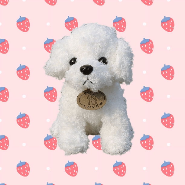 1pc, Simulation Teddy Dog Plush Doll(7.87"x3.15"), Cute Soft Puppy Toy, Animal Dolls, Birthday Gifts, Party Gifts, Holiday Supplies, Room Decor, Home Decor