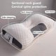 thumbnail image 1 of 1pc Latex Pillow Memory Pillow, Knitted Antibacterial Cotton Neck Pillow For Adults To Help Sleep Soft, Adjustable Ergonomic Orthopedic Contour Support Pillow, Removable Cover, 1 of 4