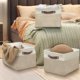thumbnail image 5 of Simple Houseware Cubo de Almacenamiento de Tela Grande 3 Unidades Beige, 5 of 9