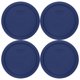 thumbnail image 1 of Tapa para Recipientes Pyrex 4 Unidades Azul – Hecho en EE. UU., 1 of 4