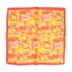 thumbnail image 2 of Pañuelo tipo seda 70x70 estampado petalos naranja Talla Única, 2 of 5