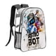 thumbnail image 1 of Astro Bot Mochila transparente temática, resistente y duradera, bolsa see-through para trabajo, deporte, universidad y viaje, 31 × 43 cm, 1 of 6