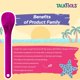thumbnail image 3 of Spoon TalkTools, color magenta texturizado, para hipersensibilidad oral, paquete de 6, 3 of 7