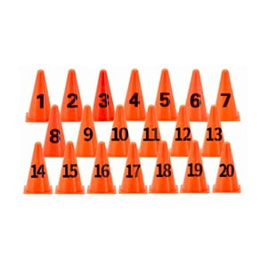 Genérico - Set De Conos 23 Cm Enumerados Del 1 A 20 - Mk-835