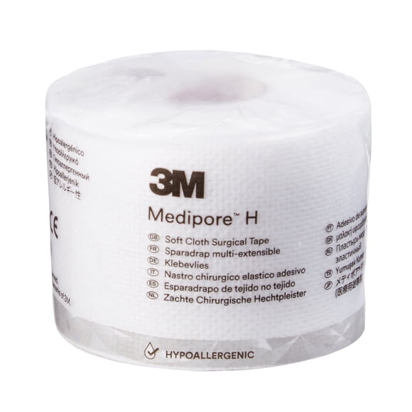 Cinta quirúrgica 3M Medipore H de tela suave de 2 cm, caja de 12