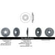 thumbnail image 2 of Disco Freno para auto Volkswagen Golf R32 2003-2010 Delantero, 2 of 2