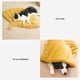 thumbnail image 5 of Manta decorativa 3D con forma de hojas para mascota, cojín de cama para perro, alfombra para perro, almohadilla reversible de algodón con diseño de hojas verdes, para el hogar (color: amarillo (50 x 4, 5 of 7
