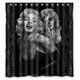 thumbnail image 1 of Cortina de ducha con estampado de Marilyn Monroe, juego de cortinas de baño con ganchos, tamaño 66 x 72 pulgadas, 1 of 3